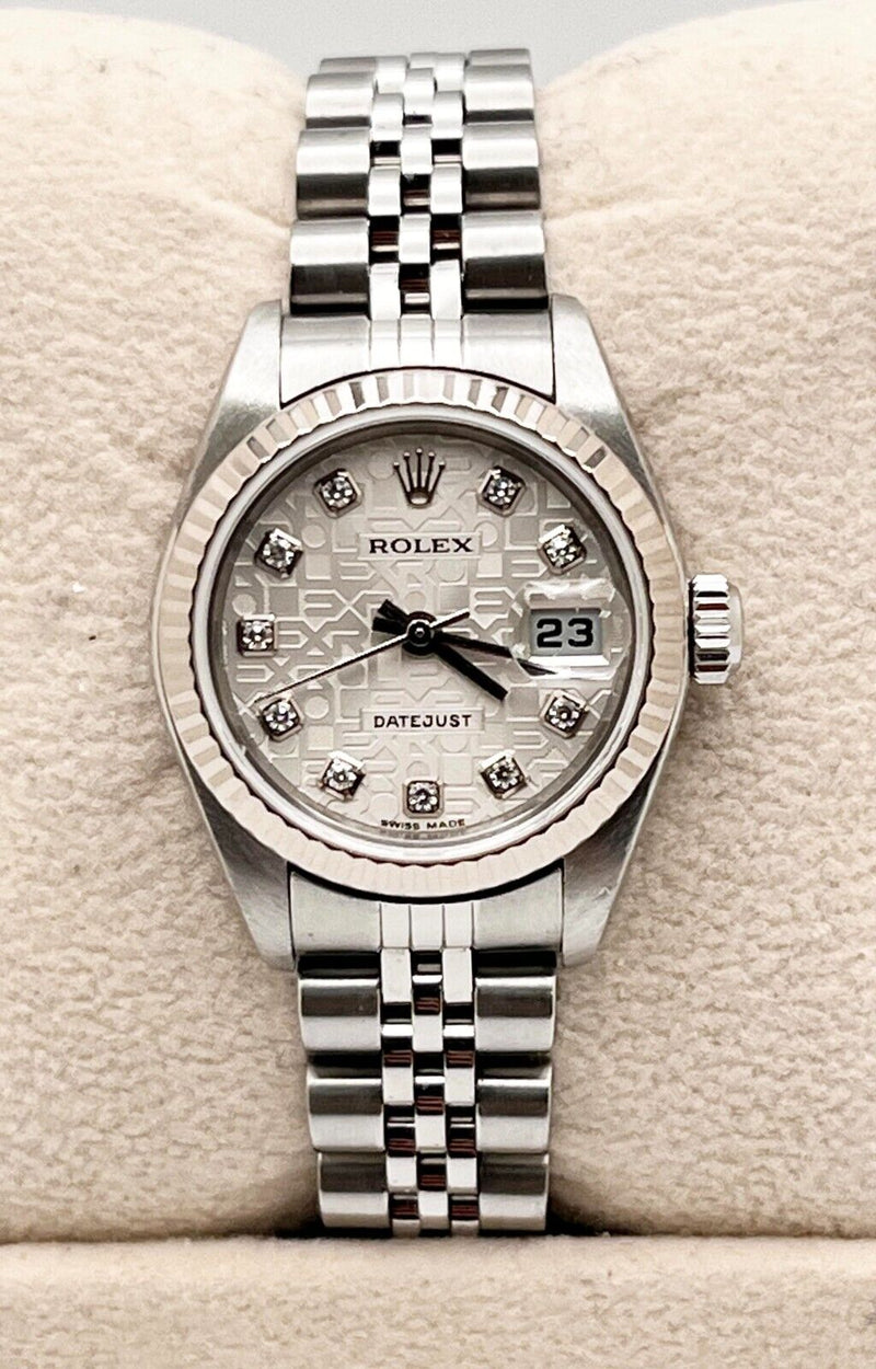 Rolex Datejust Ladies 79174 Factory Jubilee Diamond Dial Steel 18K Gold 2004