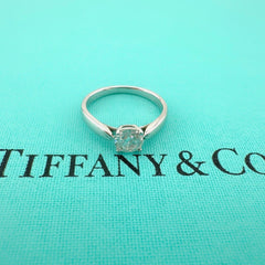 Tiffany & Co Platinum Harmony Round Diamond 0.45 ct F VS1 Engagement Ring