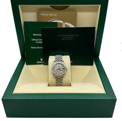 Rolex Datejust Midsize 31mm 178274 Meteorite Diamond Dial Steel 18K Gold Box