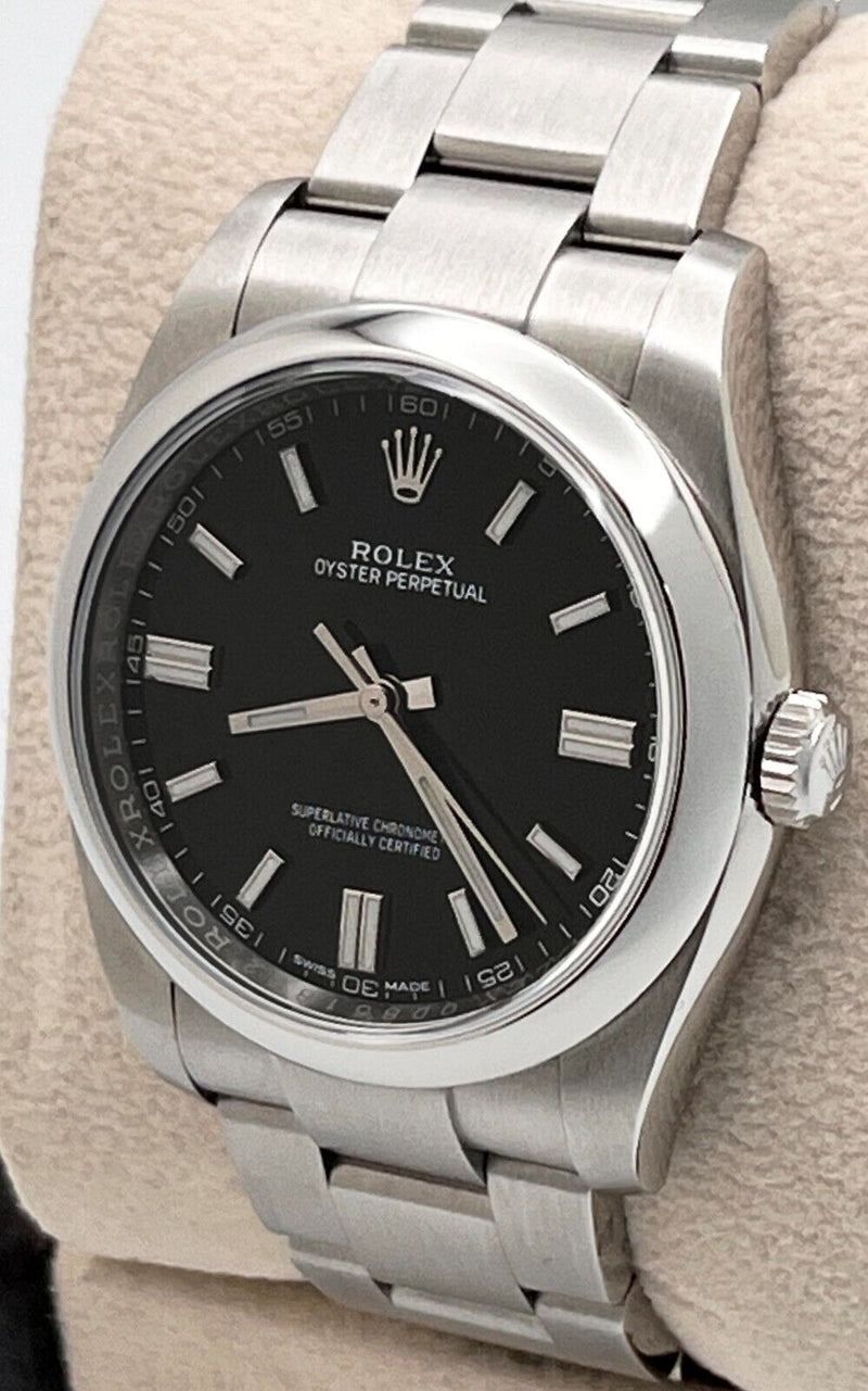 Rolex Oyster Perpetual 126000 Black Dial 36mm Stainless Steel Box