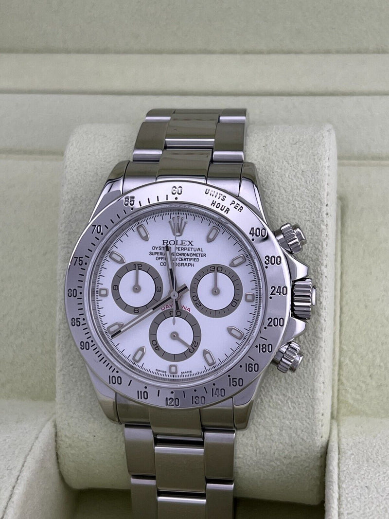 Rolex Daytona 116520 White Dial Stainless Steel Box Booklet