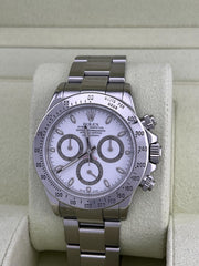 Rolex Daytona 116520 White Dial Stainless Steel Box Booklet