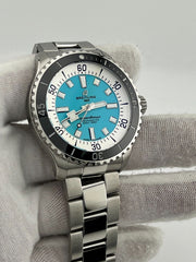 Breitling Superocean A17376 44mm Turquoise Blue Dial Stainless Box Paper