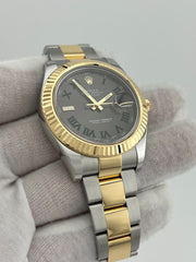 Rolex Datejust 41 116333 Wimbledon Dial 18K Yellow Gold Stainless Steel Box