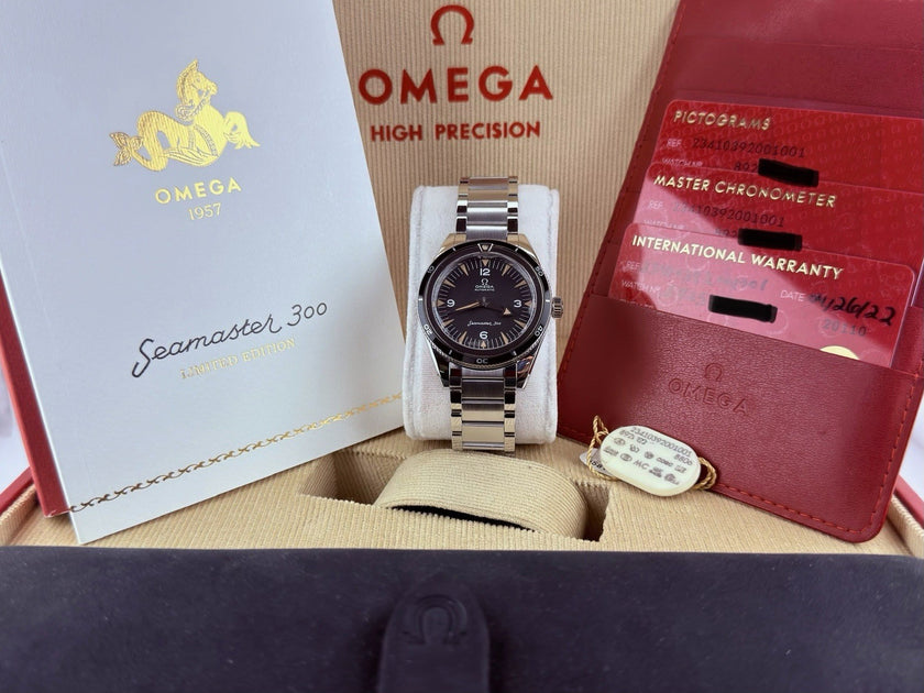 Omega Seamaster 300 1957 Trilogy 234.10.39.20.01.001 39mm Black Dial B