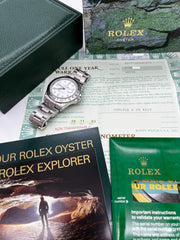 Rolex 16570 Explorer II White Stainless Steel 2003 Box Paper