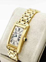 Cartier Tank Americaine Ref 2482 18K Yellow Gold