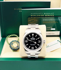 2023 Rolex 224270 Explorer 40mm Black Dial Stainless Steel Box Paper