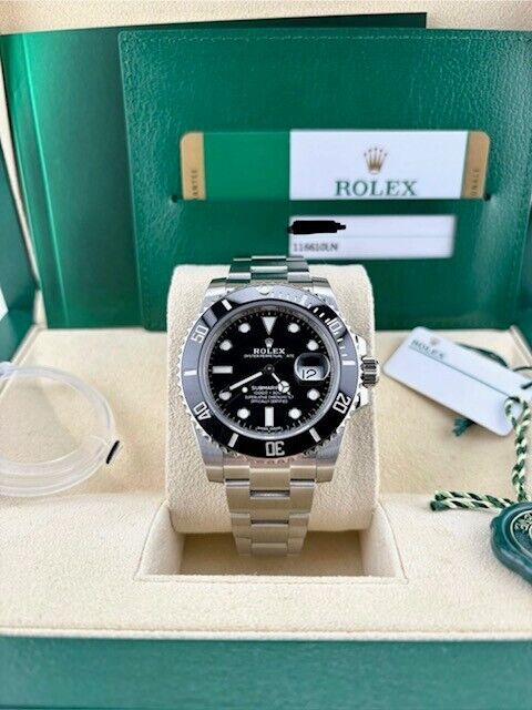 Rolex Submariner 116610LN Black Ceramic 40mm Stainless Steel Box Paper 2018