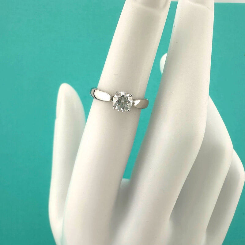 Tiffany & Co Platinum Harmony Round Diamond 0.45 ct F VS1 Engagement Ring