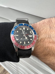 Vintage 1675 Rolex Pepsi GMT Master Long E Stainless Steel Jubilee All Original