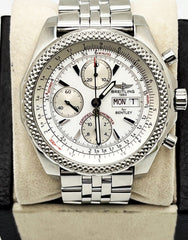 Breitling A13362 Bentley Motors GT White Dial Stainless Steel Box Papers
