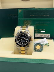 Rolex Submariner 126613LN 41mm Black Ceramic 18K Yellow Gold Steel Box Paper