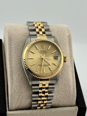 Rolex Midsize Datejust 68273 Tapestry 18K Yellow Gold Steel Jubilee 31mm