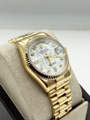 Rolex 118238 President Day Date Factory Mop Mother Of Pearl Diamond 18K Gold