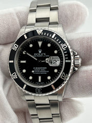 Rolex Submariner 16610 Date Black Dial Stainless Steel 40mm Box Paper 2003