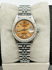 Rolex Ladies Date 79160 Diamond Dial Diamond Bezel Stainless Steel