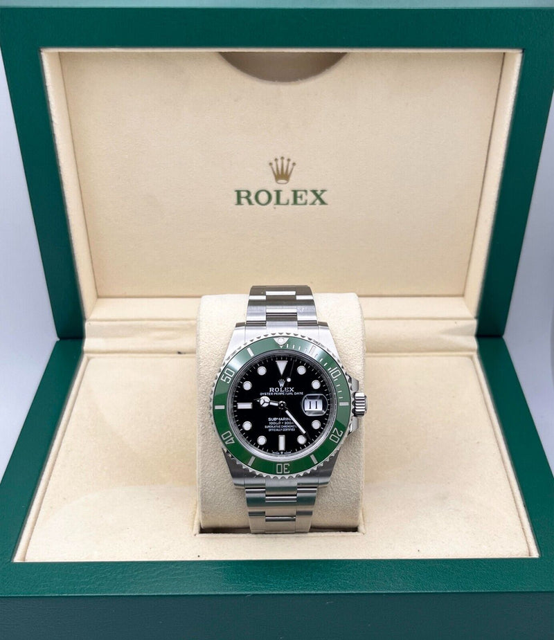 2024 Rolex Submariner Starbucks 126610LV 41mm Green Black Steel Box Paper