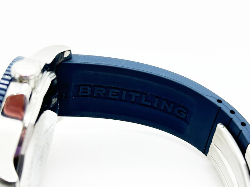 Breitling Y17393 Superaocean 44 Special Blue Stainless Steel Rubber Strap