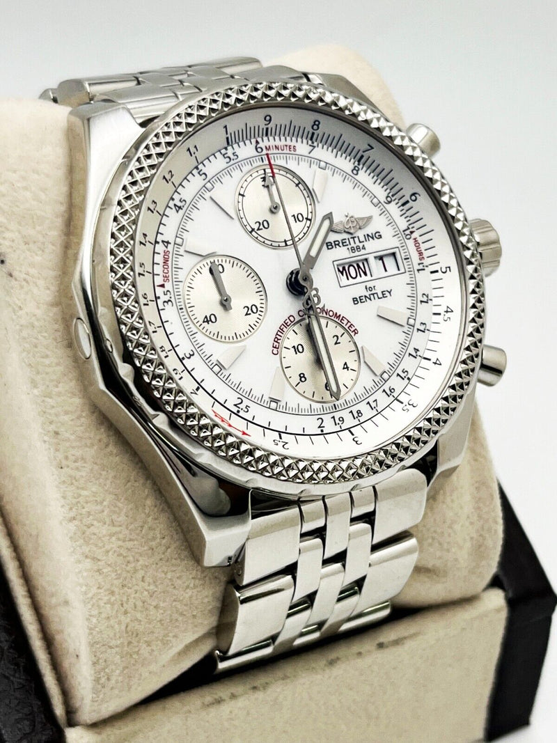 Breitling A13362 Bentley Motors GT White Dial Stainless Steel Box Papers