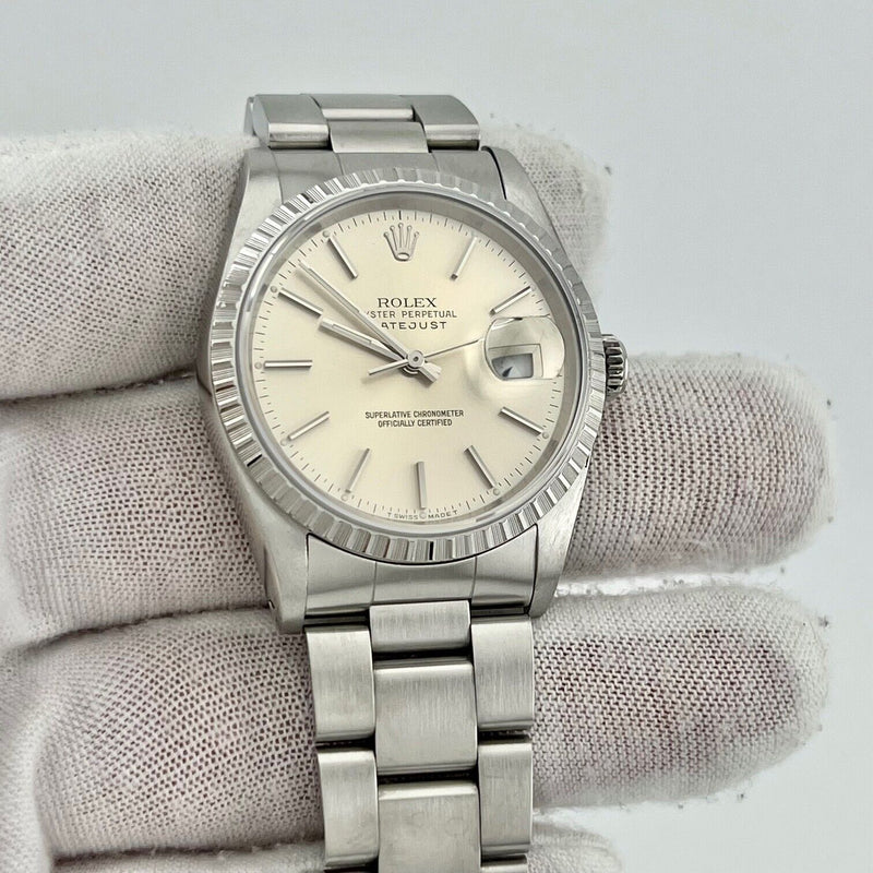 Rolex Datejust 16220 36mm Silver Dial Stainless Steel