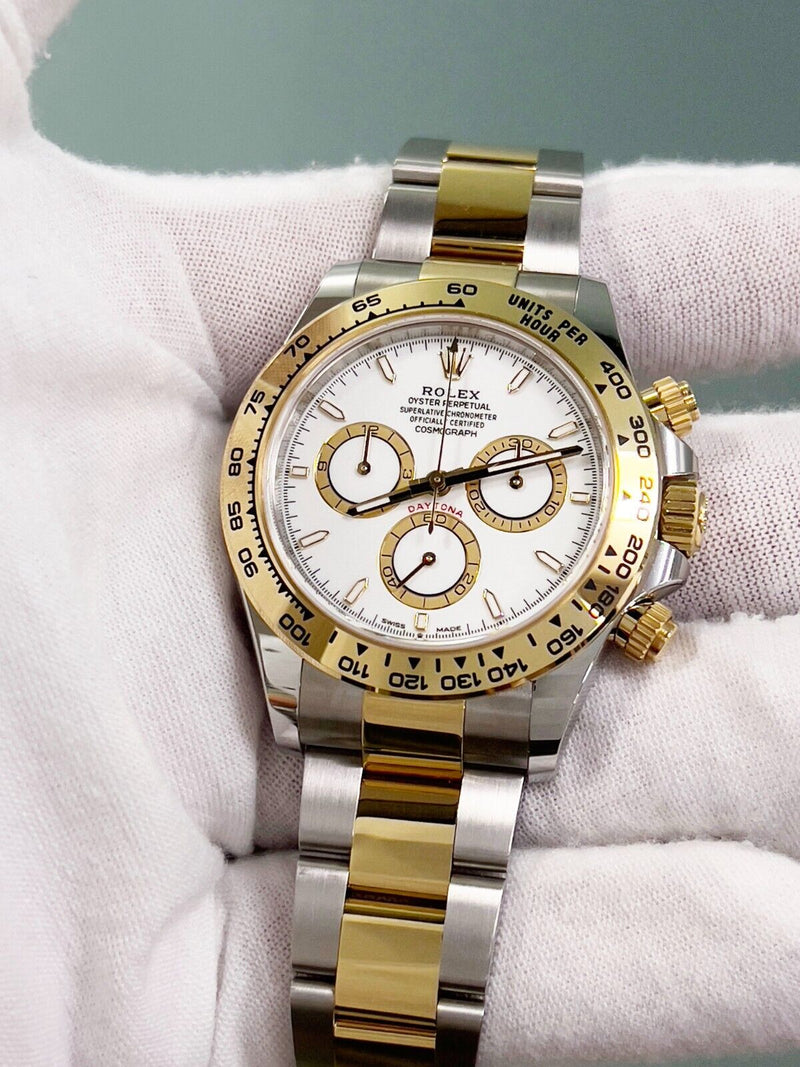 2024 Rolex Daytona 126503 White Dial 18K Yellow Gold Stainless Box Paper