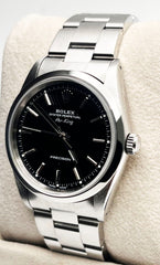 Rolex 14000 Air King Black Dial Stainless Steel Box Paper and Service Paper