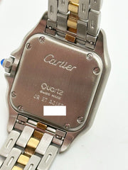 Cartier 6692 Ladies Panthere One Row 18K Yellow Gold Stainless Steel Box Paper