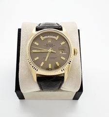 Rolex 1803 President Day Date Rare Bronze Wide Boy Dial 18K Yellow Gold