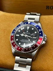 Vintage Rolex GMT Master 1675 Pepsi Red and Blue Stainless Steel 40mm