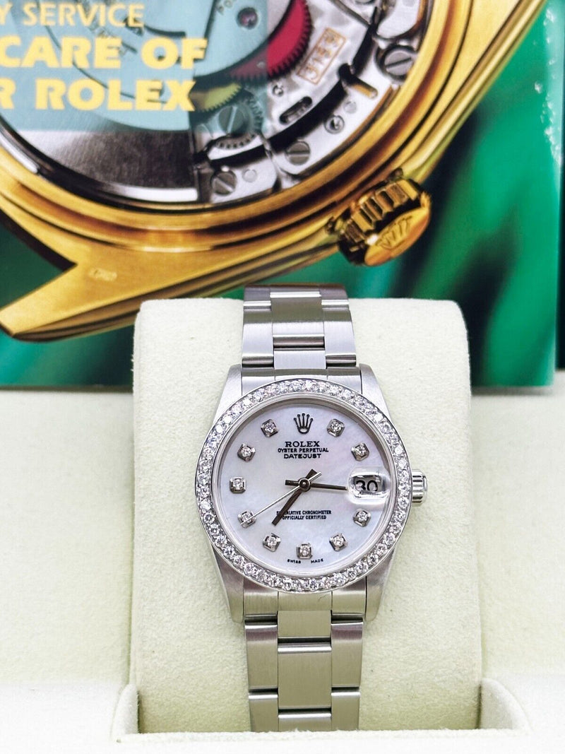 Rolex Datejust Midsize 31mm 78240 MOP Diamond Dial Diamond Bezel Stainless Steel