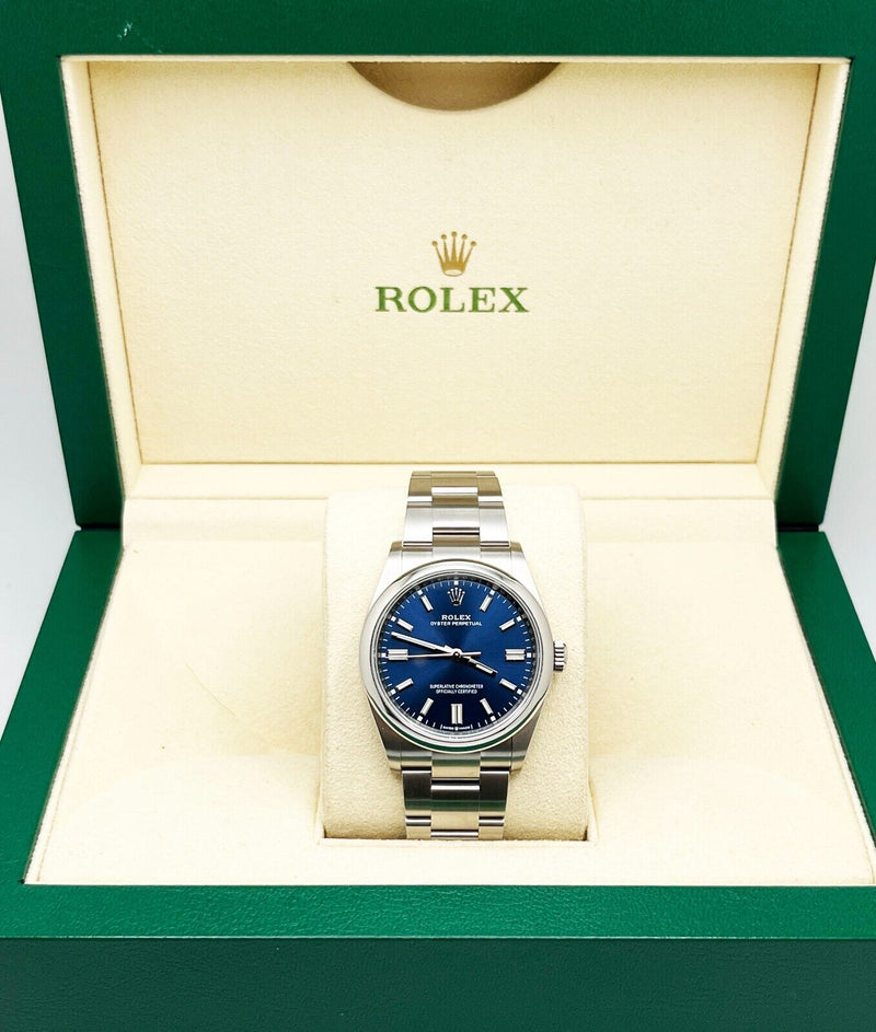 Rolex 126000 Oyster Perpetual Blue Dial Stainless Steel Box Paper 2021