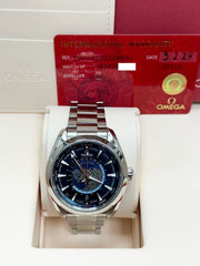 Omega  220.10.43.22.03.001 Seamaster Aqua Terra Blue Dial Steel Box Paper 2024