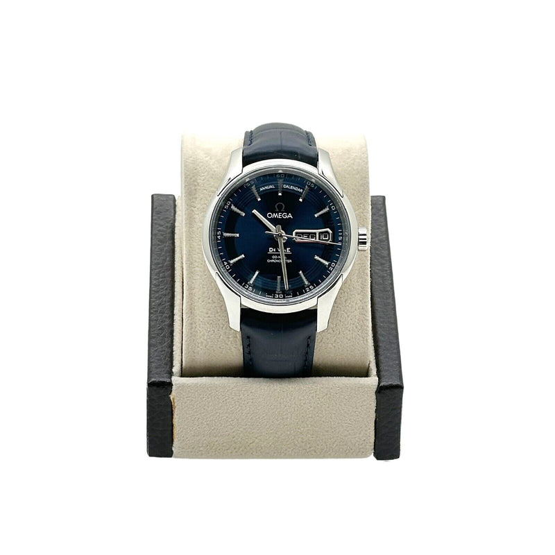 Omega De Ville Hour Vision Annual Calendar 431.33.41.22.03.001 Blue Dial Steel