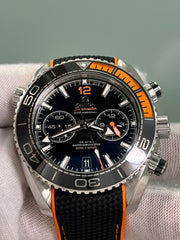 Omega Seamaster Planet Ocean 215.32.44.21.01.001 Steel Black Orange Box Paper