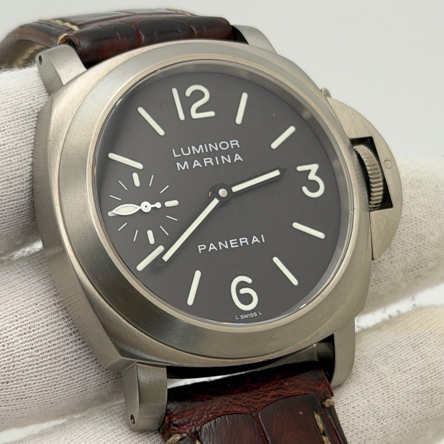 panerai tobacco dial Luminor Boutique Limited Edition Stainless Steel PAM00390 Box Papers powered by a Panerai Calibre P.3000 PANERAI PAM 390 Luminor Special