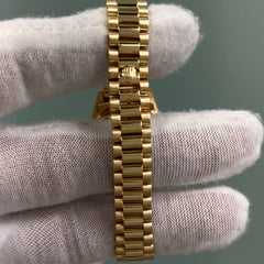 Rolex Ladies President 79178 Factory Diamond Bezel Diamond Dial 18K Yellow Gold