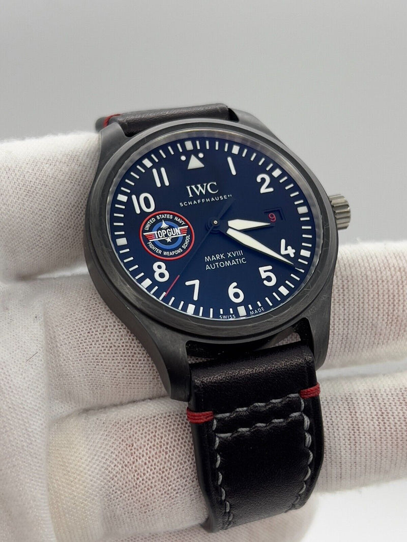 IWC IW324712 Pilots Mark XVIII Top Gun SFTI Black Ceramic 41mm Box Paper 2022