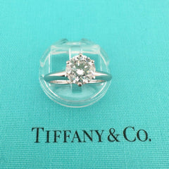 Tiffany & Co Platinum Round Diamond 1.18 cts H VS1 Solitaire Engagement Ring