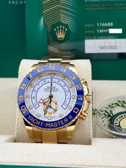 Rolex Yacht Master II 116688 Blue Ceramic 44mm 18K Yellow Gold Box Paper 2022