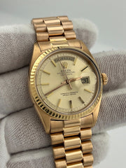 Rolex President Day Date 1803 Champagne Dial 18K Rose Gold Box