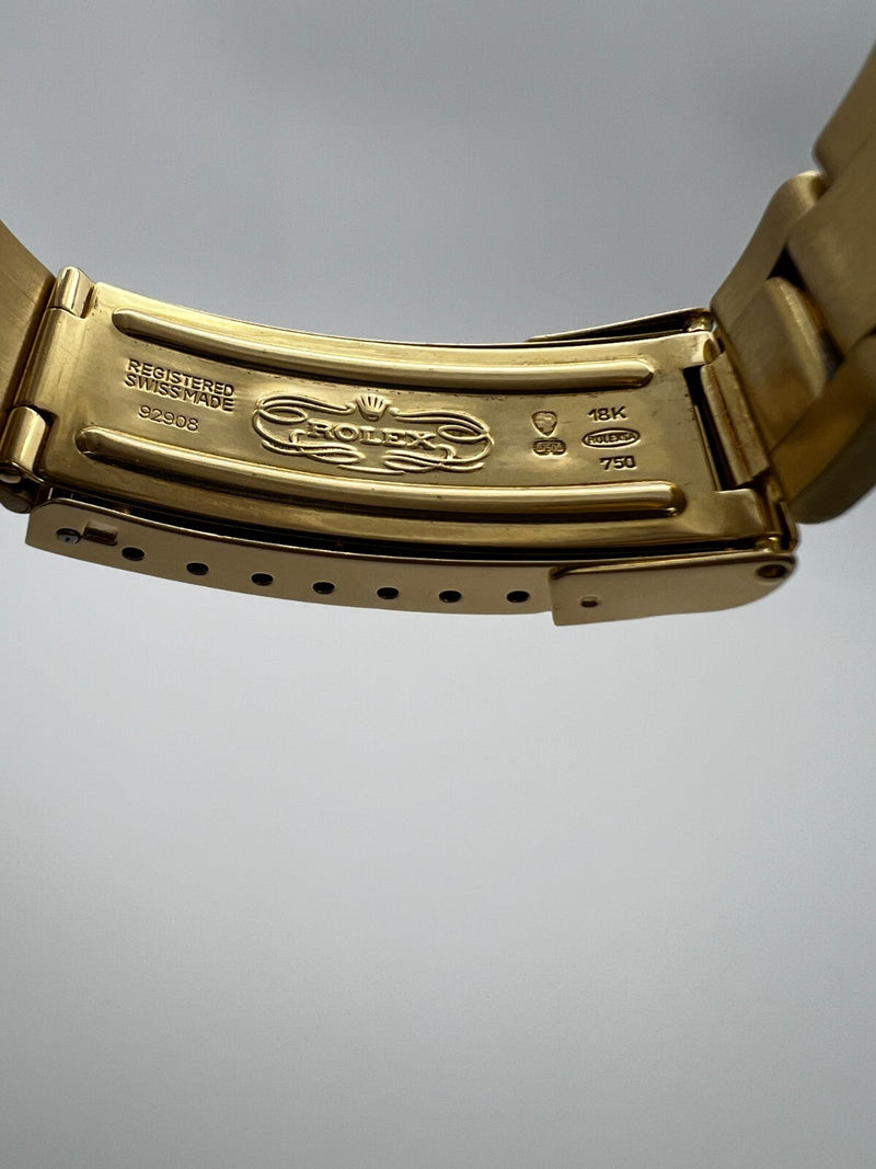 Vintage Rolex Submariner 16808 NICE PATINA Blue Dial 18K Yellow Gold B