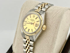 Rolex Date 6916 Champagne Dial 14K Yellow Gold Stainless Steel