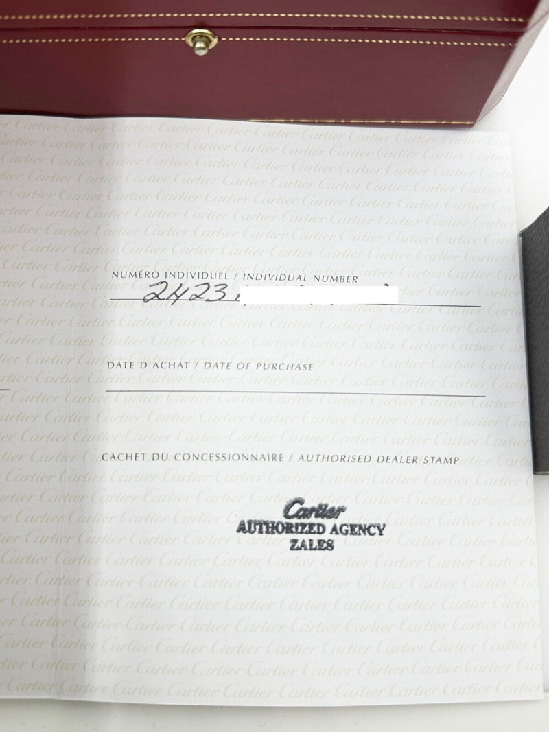 Cartier  2423 Ladies Santos Galbee Stainless Steel Box Paper
