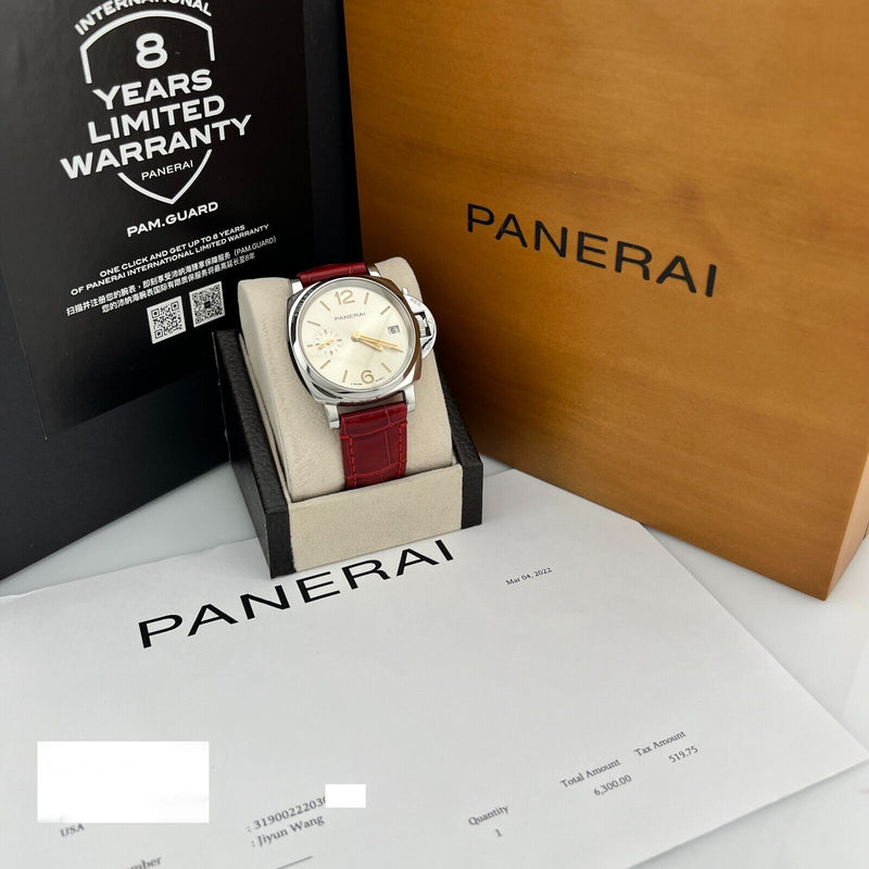 Panerai Luminor Due PAM01248 PAM 1248 Stainless Steel Leather Box Paper