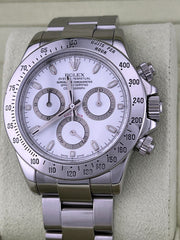 Rolex Daytona 116520 White Dial Stainless Steel Box Booklet