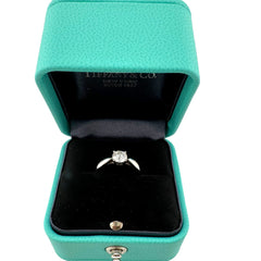 Tiffany & Co Platinum Harmony Round Diamond 0.45 ct F VS1 Engagement Ring