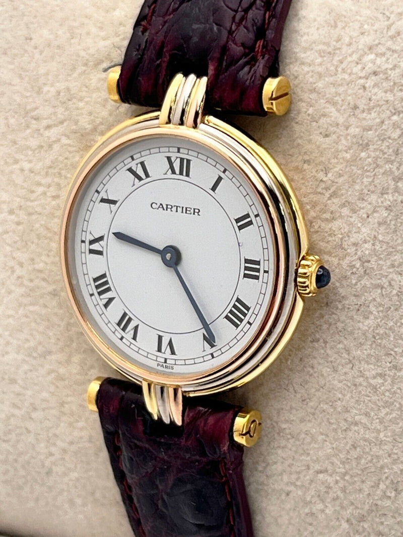 Cartier Vendome Trinity 8100 Ladies 18K Yellow Rose White Gold