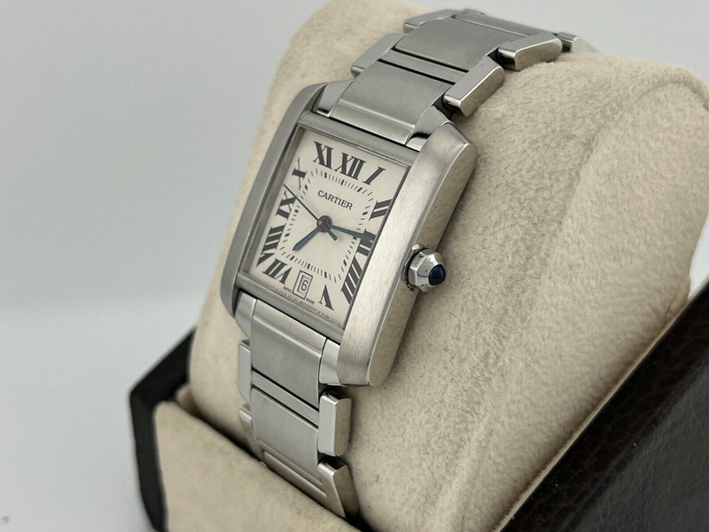 Cartier Tank Française 2302 W51002Q3 Stainless Steel Box Booklet