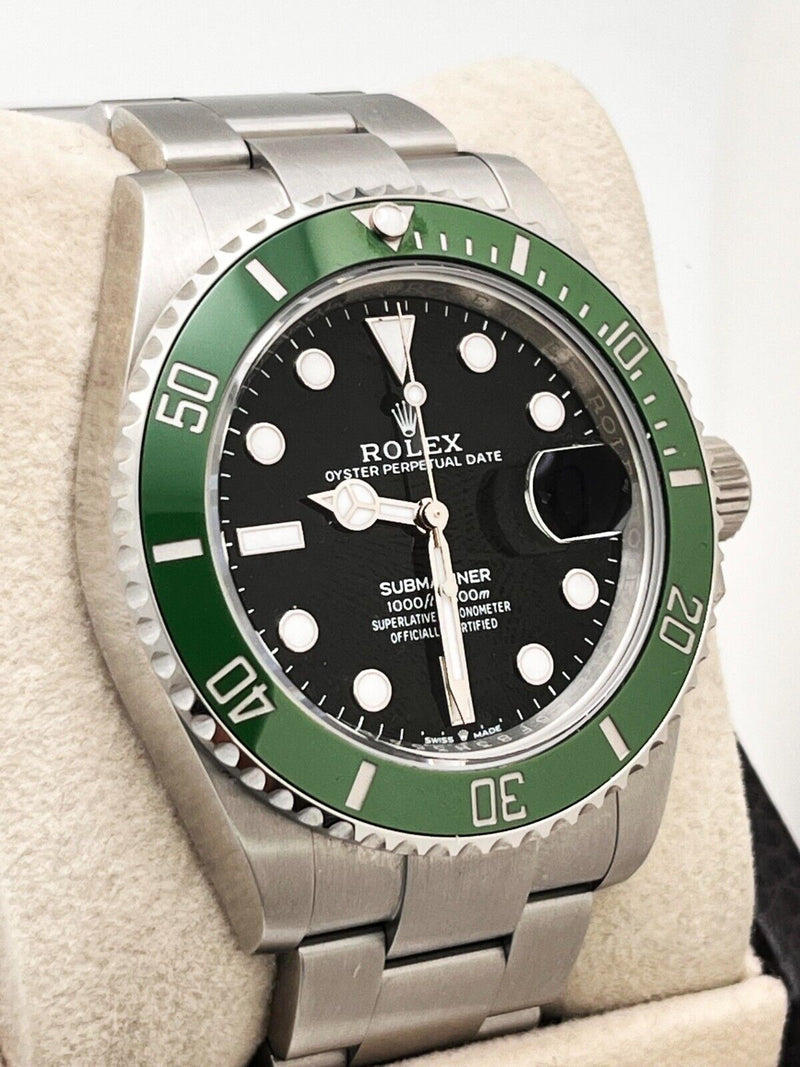 2024 Rolex Submariner Starbucks 126610LV 41mm Green Black Steel Box Paper